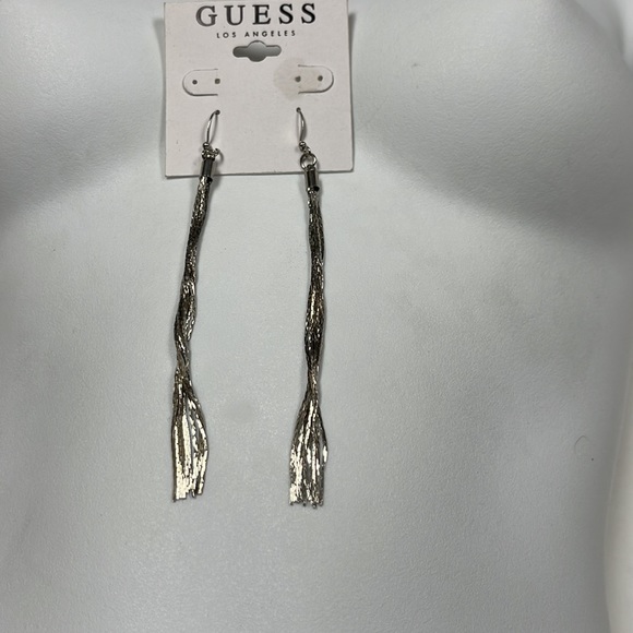 NWT Guess/Marciano Earrings, Silver color - Picture 2 of 4